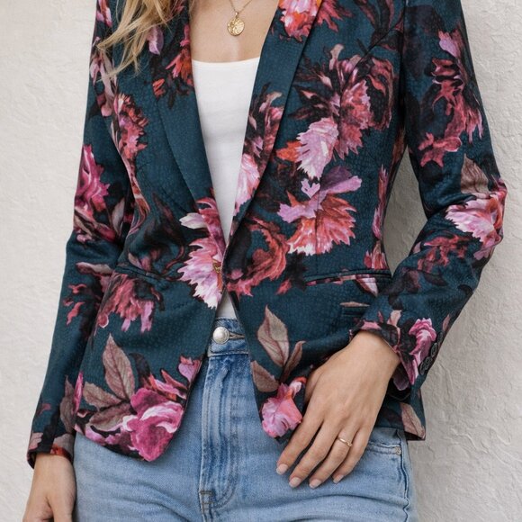 Cartonnier Jackets & Blazers - Cartonnier Floral Blazer Size 4 - S/M